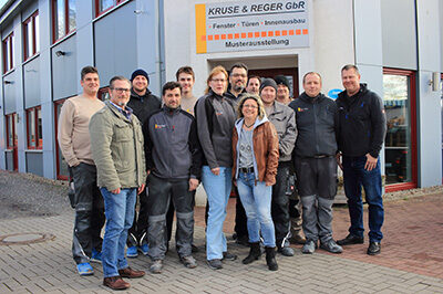 Gruppenfoto der Mitarbeiter der Kruse & Reger GbR.